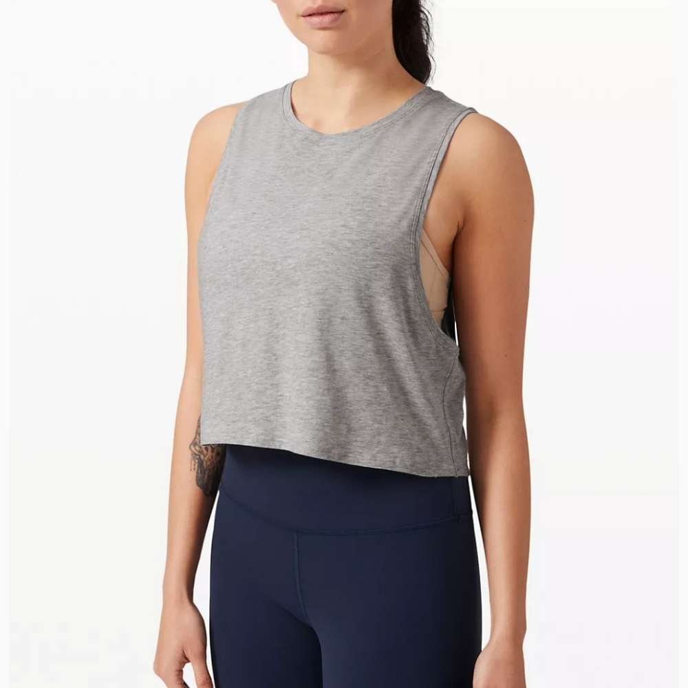Lululemon cut back crop tank top small